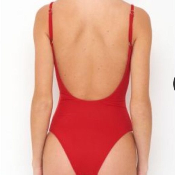 One-Piece Peixoto Suit in Sangria - Picture 5 of 5